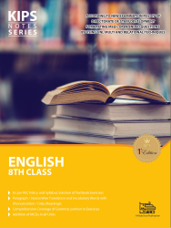 ENGLISH (T.BOOK & GRAMMAR) CLASS 8TH NOTES SERIES
